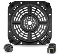 GXF Sartén para freidora de aire Ninja AF141 Air Fryer Pro 4 en 1 de 5 cuartos de galón, 8.5 x 8.5 pulgadas, accesorios de freidora de aire, bandeja de rejilla, placa de repuesto con parachoques de