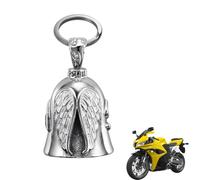 GXGM 1 pieza de campana Guardian Bell para moto, campana de ángel de la guarda para motociclistas, llavero con anilla para colgar, para coches eléctricos y bicicletas