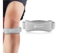 GXGM 1 Pieza Rodillera para aliviar el dolor de rótula, Vendaje del tendón rotuliano, soporte de rodilla del tendón rotuliano, para senderismo, fútbol, baloncesto, gris