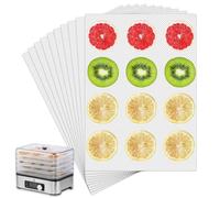 GXGM 10 Piezas Hojas De Silicona Para Deshidratador, Cuadradas 26 * 17cm, Reutilizables Para deshidratador de alimentos,Deshidratador De Frutas Y Alimentos(B)
