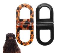 GXGM 2 Pezzi Magnetiche Mollette Capelli Donna,Pinza Capelli en Plastica Forma Di D, Alla Moda,Accesori Per Resistenti,Regalos Per Ragazze
