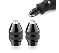 GXGM 2 Piezas 4486 Portabrocas Taladro para Dremel 1/32 1/8 Mandril para Cabezal Taladro Accesorios Herramientas Recambios Mandril Adaptador Brocas para Dremel 4000,400,3000,398,395,300,200,285,8200