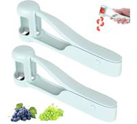 GXGM 2 Piezas Cortador de Tomates Cherry, Cortador de Uvas,Para Ensaladas de Verduras y Frutas,Decoración de Tartas, Uvas, Tomates Cherry y Fresas,Utensilios de Cocina