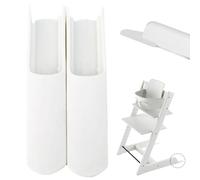 GXGM 2 Piezas Cubrepiernas Para Silla De Comedor Infantil,Juego De Deslizadores Ampliado Compatible Con Trona Portátil/Stokke Tripp Trapp(Blanco,B)