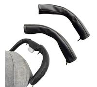 GXGM 2 Piezas Fundas de asa para Cochecito de Bebé Negro, Accesorios de Cochecito para Babyzen Yoyo Yoya, Funda de Manillar para Apoyabrazos de Cochecito