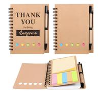 GXGM 2 Piezas Notas Adhesivas,Cuaderno con Post-it, Regalo de Despedida para Compañeros de Trabajo,Post-it Creativo,Regalo para el Día del Maestro para Profesores