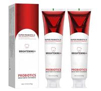 GXGM 2 piezas SP-6 Pasta de Dientes Blanqueadora con 6 Probióticos - Pasta Dental para Blanquear, Cuidar y Fortalecer Esmalte - Pasta Dental Sin Flúor para una Sonrisa Saludable y Radiante