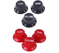 GXGM 2 Set Pro Imperial Inch Size Knobs 1 Volume 2 Tone Knobs Set for USA Strat Style Electric Guitar Cream