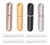 GXGM 4 Piezas Inhalador Nasal, Inhaladores Nasales,Buena Higroscopicidad Rellenables Para Aromaterapia Tubos De Aceite Esencial Varillas Vacías Aromáticas Con 4 Mechas De Algodón (42Colores)
