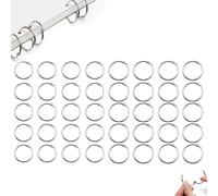 GXGM 40pcs Anillos de Libro,Anillas Encuadernar - 25mm Metal Bisagra Anilla Libro Hojas Sueltas Anillas para Oficina Scrapbooking Carpeta Àlbum Llavero Cuaderno
