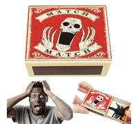 GXGM 5pcs caja araña broma,Araña de caja de cerillas, ideal para Halloween, Día de los Inocentes y regalos de fiesta.