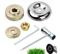 GXGM 6 Piezas Kit de Fijación de Tuerca de Cuchilla, Accesorios para Desbrozadora, Kit Adaptador Cabezal de Corte Malezas para Cortacésped Cortador de Cepillo Universal Jardín Foresta