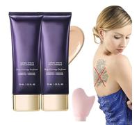 GXGM 74 ml Corrector corporal, 2 unidades, base de maquillaje resistente al agua para el cuerpo y las piernas, incluye 1 guante de aplicación, cubre varices y cicatrices, B