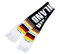GXGM Bufanda de aficionado Alemania futbol, accesorio supporter para estadio, pub y watch party, fan scarf Germany para Mundial, Eurocopa, fiesta tematica y regalo