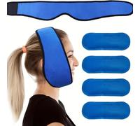 GXGM Compresa Caliente y Fría, Alivio Dolor Muela del Juicio, Compresas Ajustables para ATM, Terapia Reutilizable, Gel de Alta Calidad, Terapia Manos Libres, Banda Cómoda