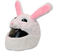 GXGM Cubre Casco de Motocicleta,Cubre Casco de Motocicleta Modular,Cubre Casco de Motocicleta Cute Bunny,Para Decoración Exterior de Casco de Motocicleta (Sin Casco)