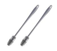 GXGM Juego de 2 cepillos de Silicona de 28.5 cm, Limpiador Botellas por Dentro Cepillo para lavavajillas,Limpia Botellas por Dentro