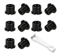 GXGM Kit Monoplato Mtb Tornillos Plato Bicicleta Aleación Aluminio Doble Platos Chainring Bolts con Llave Fija para Bicicleta de Carretera, Bicicleta de montaña