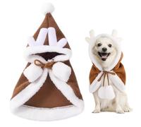 GXGM Ropa para mascotas Ropa navideña para mascotas, traje navideño para gatos y perros con gorro de Papá Noel para perros y gatos (C)