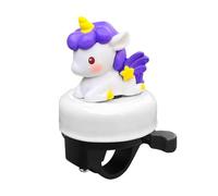 GXGM Timbre para bicicleta de Pony Mágico, Timbre para bicicleta de niños, Timbre para bicicleta con patrón de animales, adecuado para bicicletas de niñas y niños, sonido fuerte y claro (Morado)
