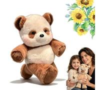 GXHNB Peluche Que Corre 45/60cm, Suaves Peluches De Vaca, Ideales para Aliviar El EstréS Y como MuñEcos Decorativos para El Hogar, Peluches De Animales Ad Orables para Familia (Panda - Marrón,45cm)