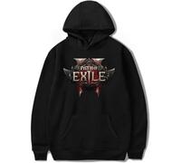 GXHZHXJC Path of Exile 2 Merch - Sudaderas clásicas informales para hombre y mujer, ropa de hip hop, Negro, L Alto