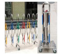 GXILUK Barreras de tráfico móviles Extensibles, Puerta de Seguridad retráctil portátil, Valla peatonal Plateada, 130 x 300 cm, Extensible para Eventos y construcción