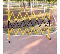 GXILUK Barricada móvil, Puerta de Acero Resistente con Ruedas para Metro, estación de autobuses y segregación de multitudes. Barricada metálica expandible (Color: Rojo, tamaño: