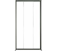 GXILUK Expositor Plegable móvil para exposiciones de Pintura, Expositor publicitario de Aluminio con Doble Cara, Expositor Independiente para galerías, escuelas y museos.