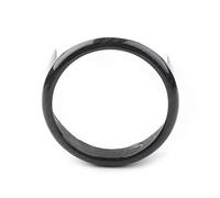 GXJ001 - Emblema de fibra de carbono negro para rejilla central delantera de repuesto para Alfa Romeo Giulia 2017-2020