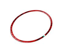 GXJ001 - Emblema frontal con logotipo para decoración de rejilla de fibra de carbono, color rojo con bandera de Italia, repuesto para Alfa Romeo Giulia 2017-2023