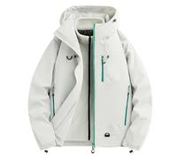 GXJIXf 3-in-1 Fall-Winter Coats with Hood, 2026 New Snow Ski Jacket, Waterproof Windproof, Fleece Lined, for Women and Men (White,XL)