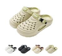 GXJIXf Breathable Slip-On Sandals for Men, EVA Platform Beach Slippers, Non-Slip, Lightweight, Comfortable Foot Feel, for Indoor Outdoor (Light Green,44-45)