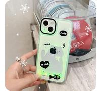 GXJIXf Christmas Light-Up Phone Case, Incoming Call LED Flash Case, Cute Merry Christmas Phone Case, for iPhone 17/16/15/14/13 (14plus,Cat)