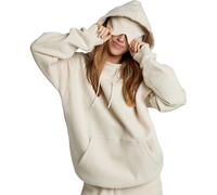 GXJIXf Hoodie with Eye Mask Built In, Couple Sweatshirts, Comfort Airplane Hoodies, with Hidden Pockets, for Female and Male (Apricot,L)