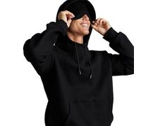 GXJIXf Hoodie with Eye Mask Built In, Couple Sweatshirts, Comfort Airplane Hoodies, with Hidden Pockets, for Female and Male (Black,S)