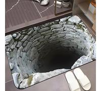 GXJIXf New 3D Optical Illusion Rug, Crystal Velvet Material, Clear Printing, Warm and Non-Slip, for Indoor (1)