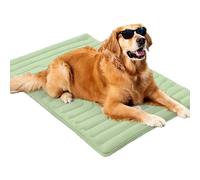 GXJIXf Pet Cooling Mat, Reversible Self-Cooling Mat, Portable Pet Cooling Bed for Summer, Multiple Sizes, for Indoor and Outdoor Use (Green,Medium)