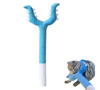 GXJIXf Plush Cat Wand Toy, Creative Interactive Cat Grabber Toy, Fighting Stick for Indoor Pet Play (Blue)