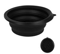 GXJIXf Silicone Foldable Facial Ice Bath Bowl, Ice Bath Facial Plunge Bowl with Built-In Icetray, Portable Cold Therapy Tool for Home and Travel (black)