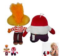 Gxlaihly 2 Piezas Inside out 2 Peluche, Peluche Inside out 2, Ansiedad Peluches Juguete, Regalos para Niños y Niñas, para Cumpleaños Fanáticos de la Película Regalos Coleccionables (A+B)