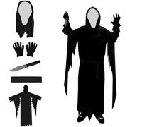 Gxlaihly Disfraz de Grito de Halloween, Disfraces Unisex con 1 Cuchillo Falso para Cosplay y Mascarada (L)