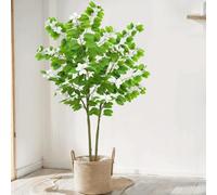 GXLBDK Planta Artificial Grande Exterior Artificial,Planta Grande,Decoración De Flor De Seda Sakura Falsa Hecha A Mano,para Bodas, Eventos, Fiestas En,Blanca,120cm/47.2in