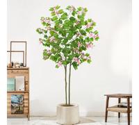 GXLBDK Planta Artificial Grande Exterior Artificial,Planta Grande,Decoración De Flor De Seda Sakura Falsa Hecha A Mano,para Bodas, Eventos, Fiestas En,Rosado,120cm/47.2in