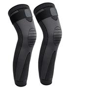 GXMDSGZ Compresión para Pantorrillas 1 par de rodilleras compresión deportivas for piernas completas, soporte protector(Style B-Black-2Pcs)