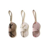 GXMDSGZ Funda Gafas Estuche For Gafas De Piel Sintética, Estilo Retro, Portátil, Con Cuerda Colgante Y Funda Protectora For, For Hombres Mujeres(Random Color 2Pcs)