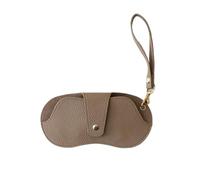 GXMDSGZ Funda Gafas Estuche For Gafas De Piel Sintética, Estilo Retro, Portátil, Con Cuerda Colgante Y Funda Protectora For, For Hombres Mujeres(Brown)