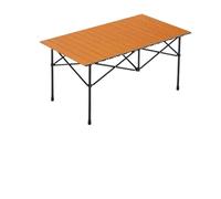 GXMDSGZ Mesa Plegable Camping Mesa Plegable, Juego de sillas, Rollo Huevo portátil, Comedor Integrado(Wood grain95 55 50)