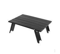 GXMDSGZ Mesa Plegable Camping Mini Mesa de Camping Ultraligera, portátil, Aluminio, Plegable y Enrollable for Exteriores(Black)