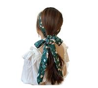 GXMDSGZ Pañuelo de Seda for el Pelo, Cinta Larga con Lazo y Estampado Letras, Accesorio for for Mujer para proyectos(Color-52)